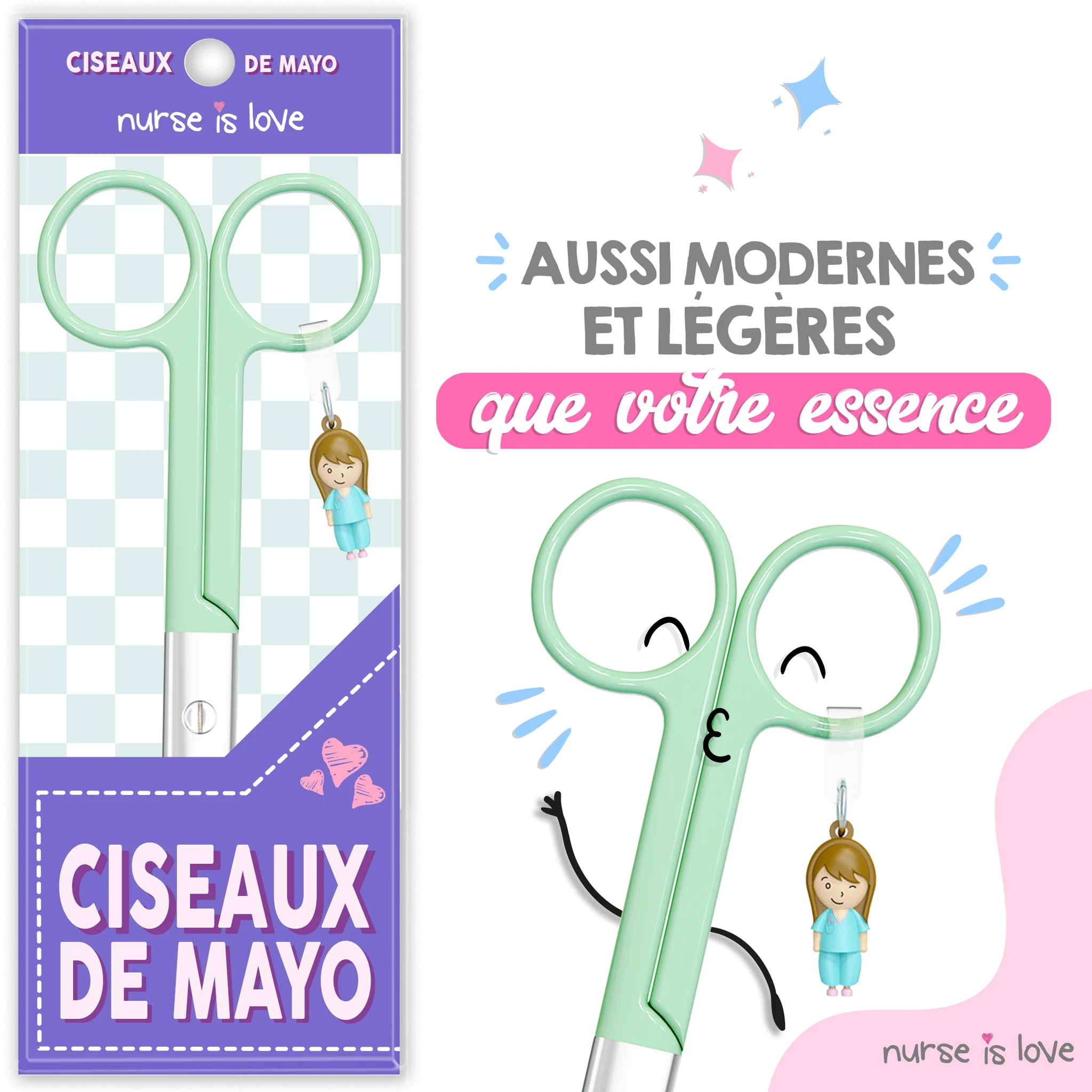 Ciseaux Infirmiers Mayo Verts