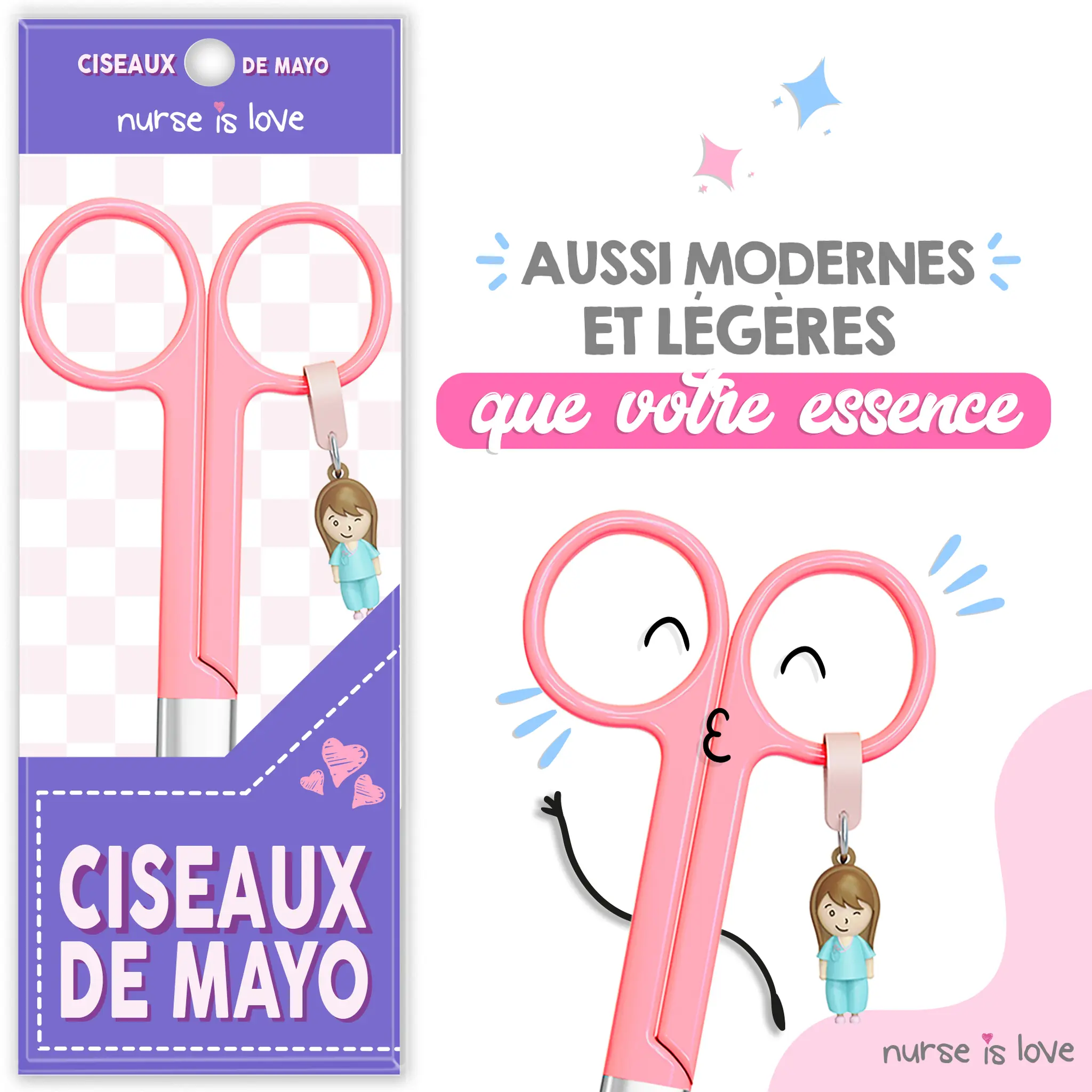 Ciseaux d’Infirmier Mayo Roses