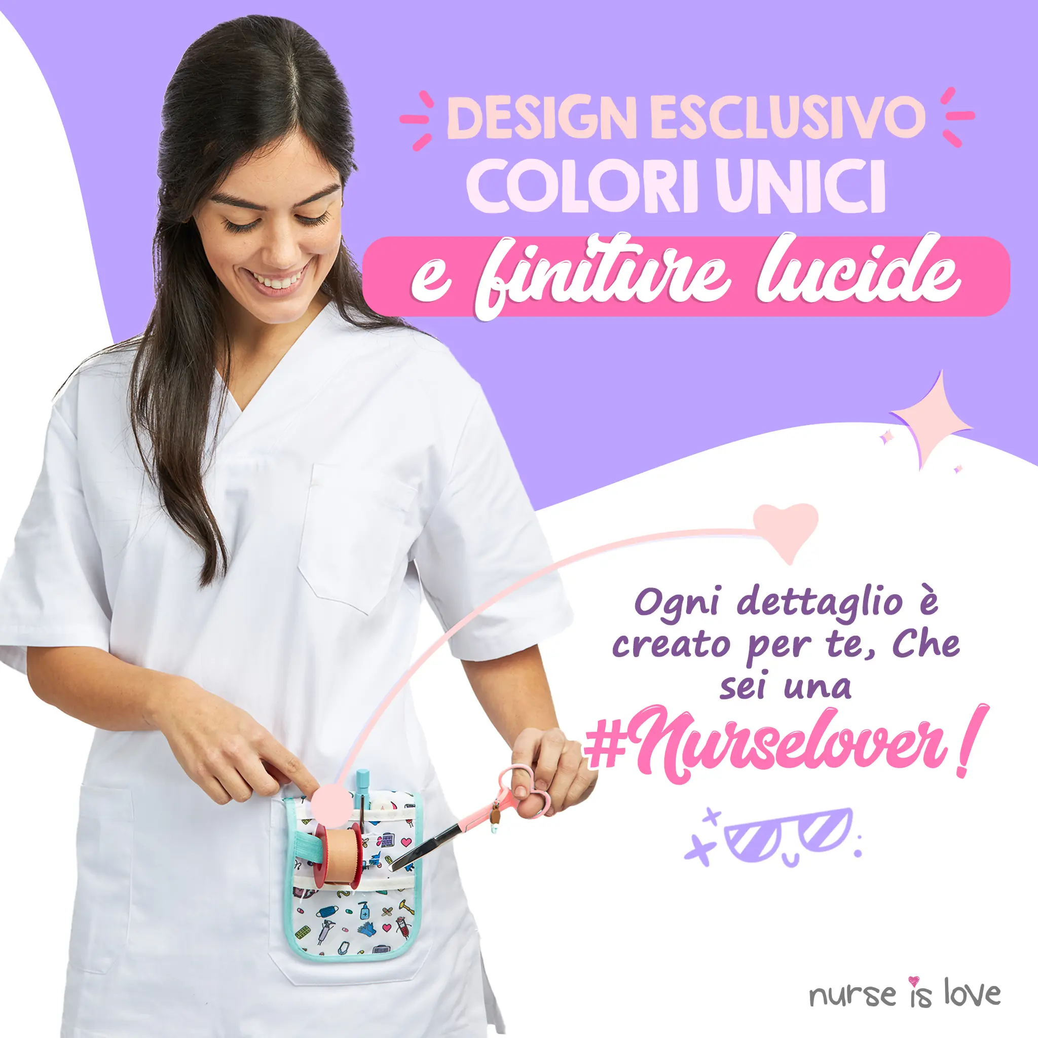 Forbici Infermieristiche Mayo Rosa