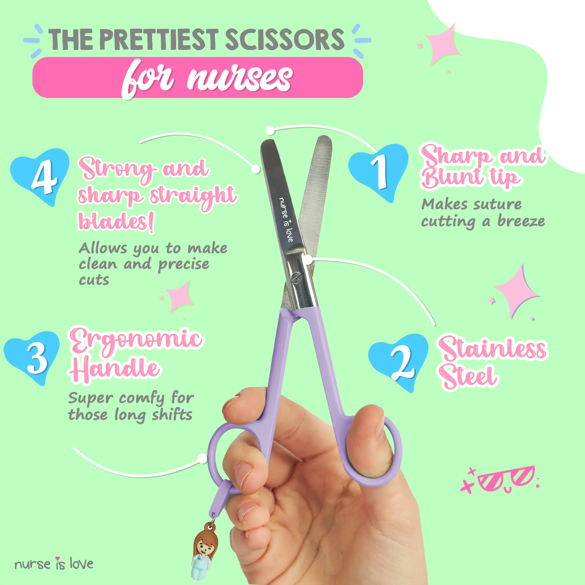 Mayo Purple Nursing Scissors