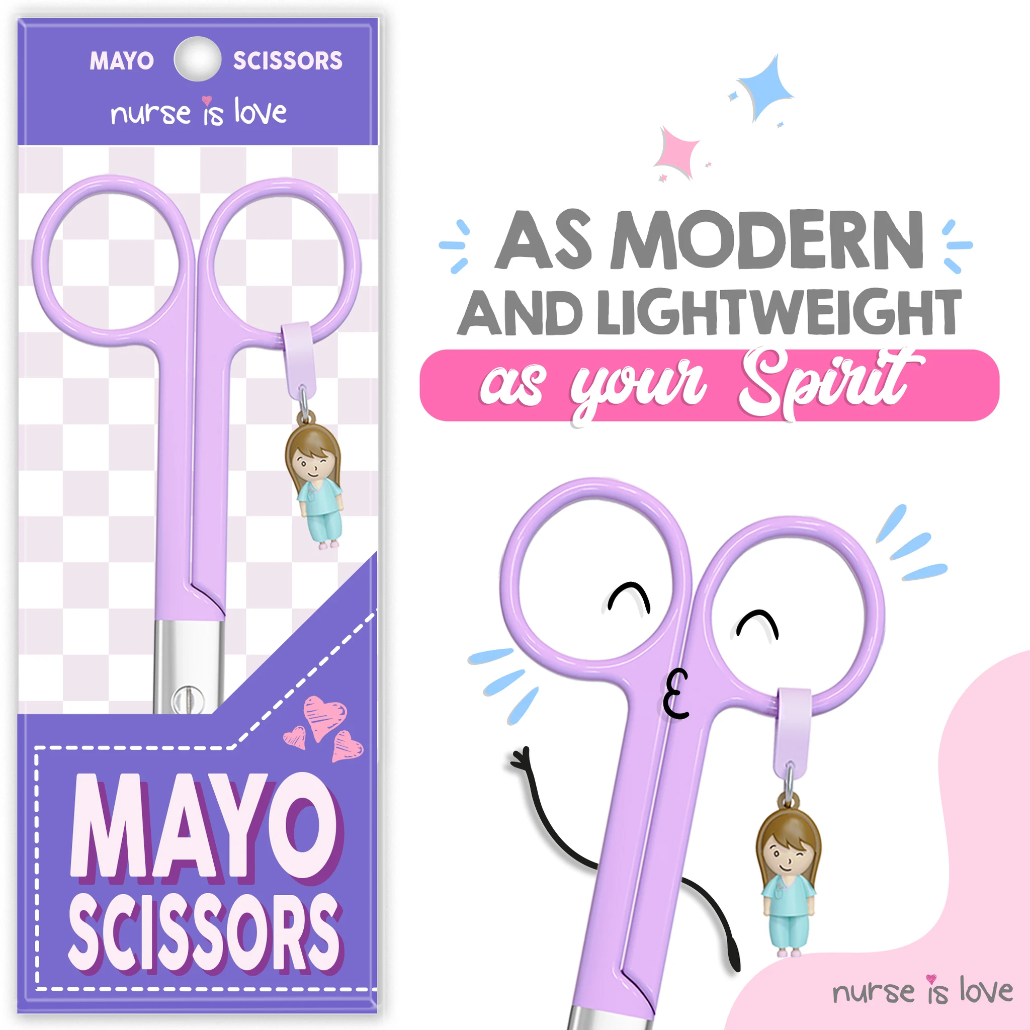 Mayo Purple Nursing Scissors