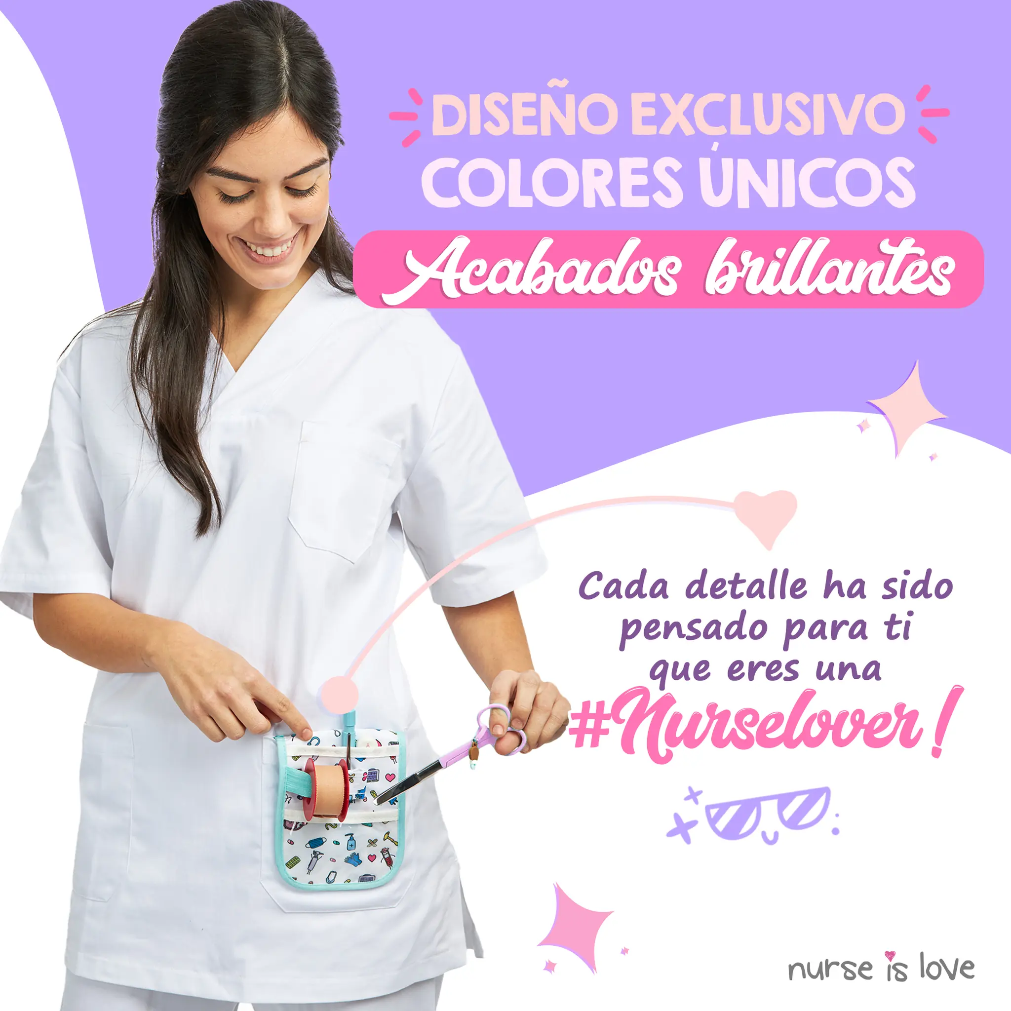 Tijeras Enfermería Mayo Morada