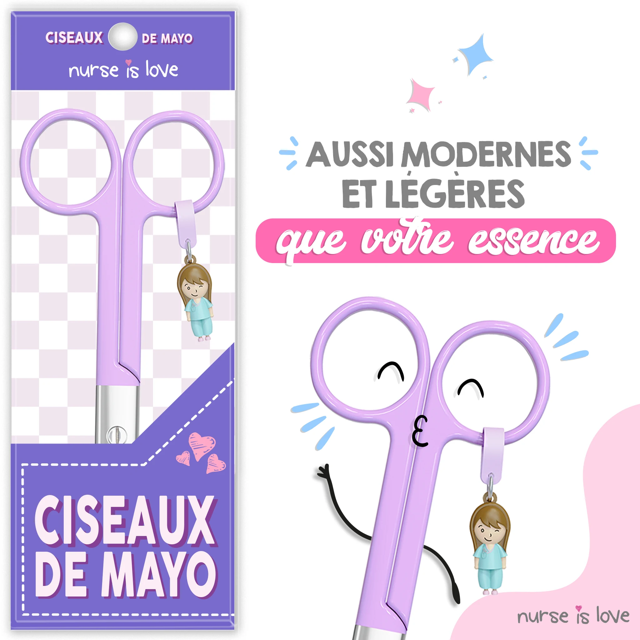 Ciseaux d’Infirmier Mayo Violets