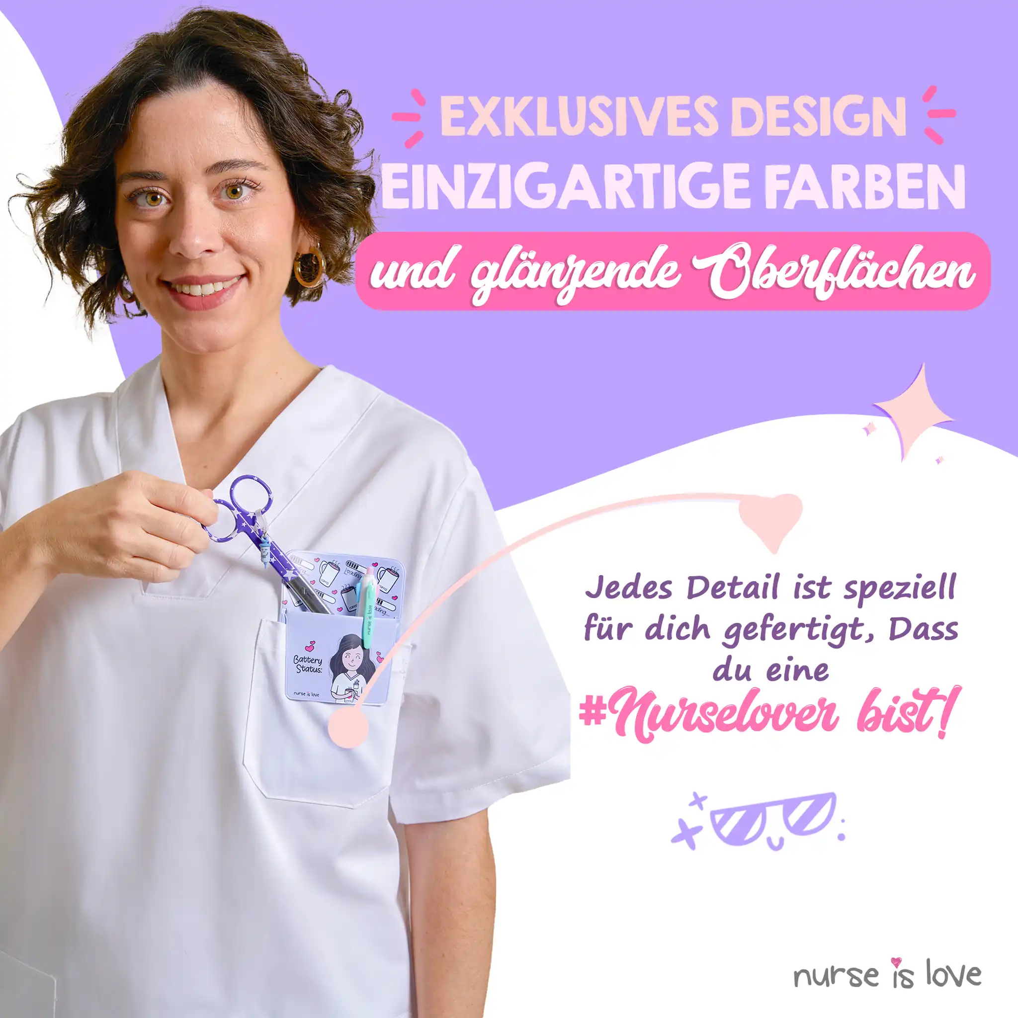 Pflege Schere Mayo Blaue Sterne