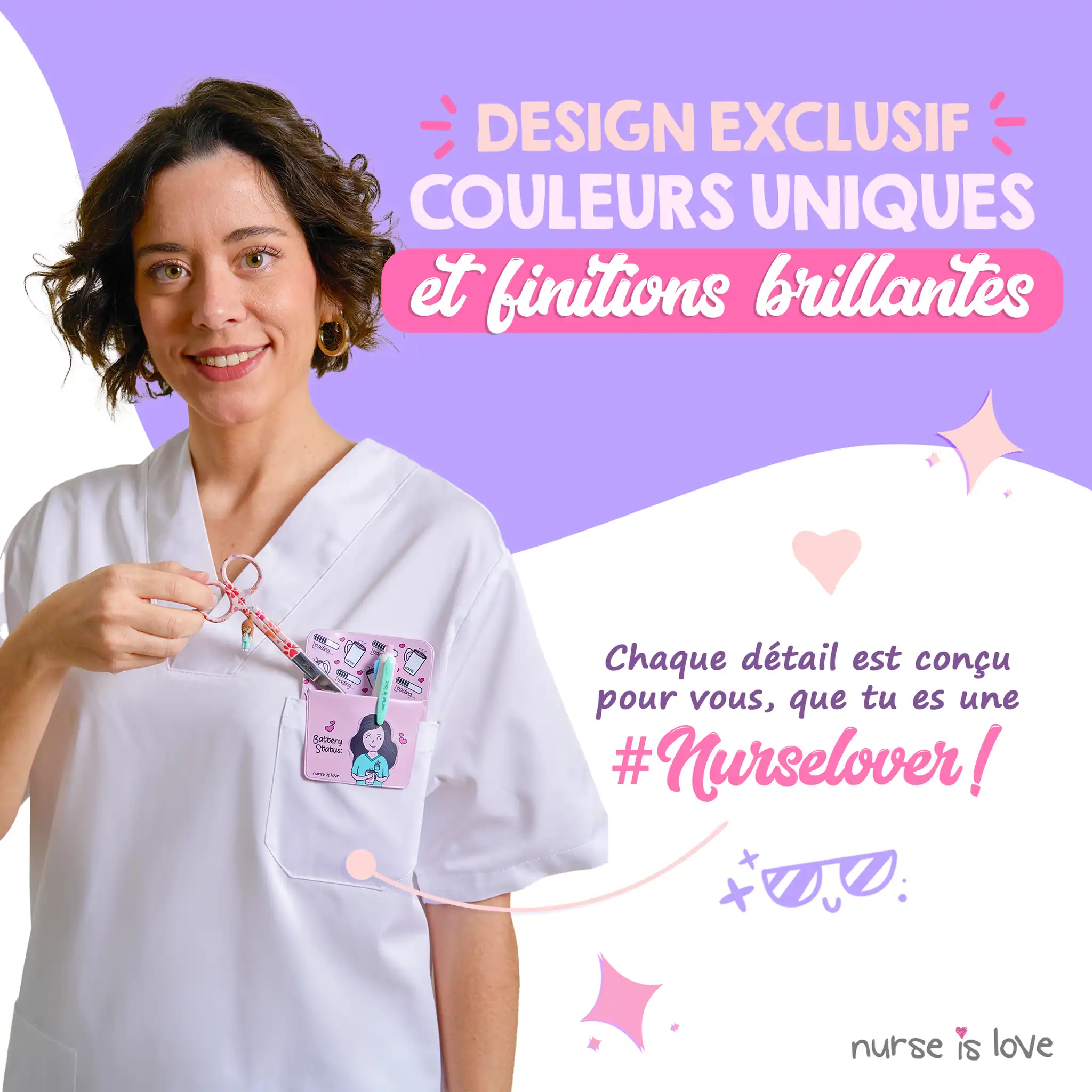 Ciseaux Infirmiers Mayo Empreintes de Chien Orange
