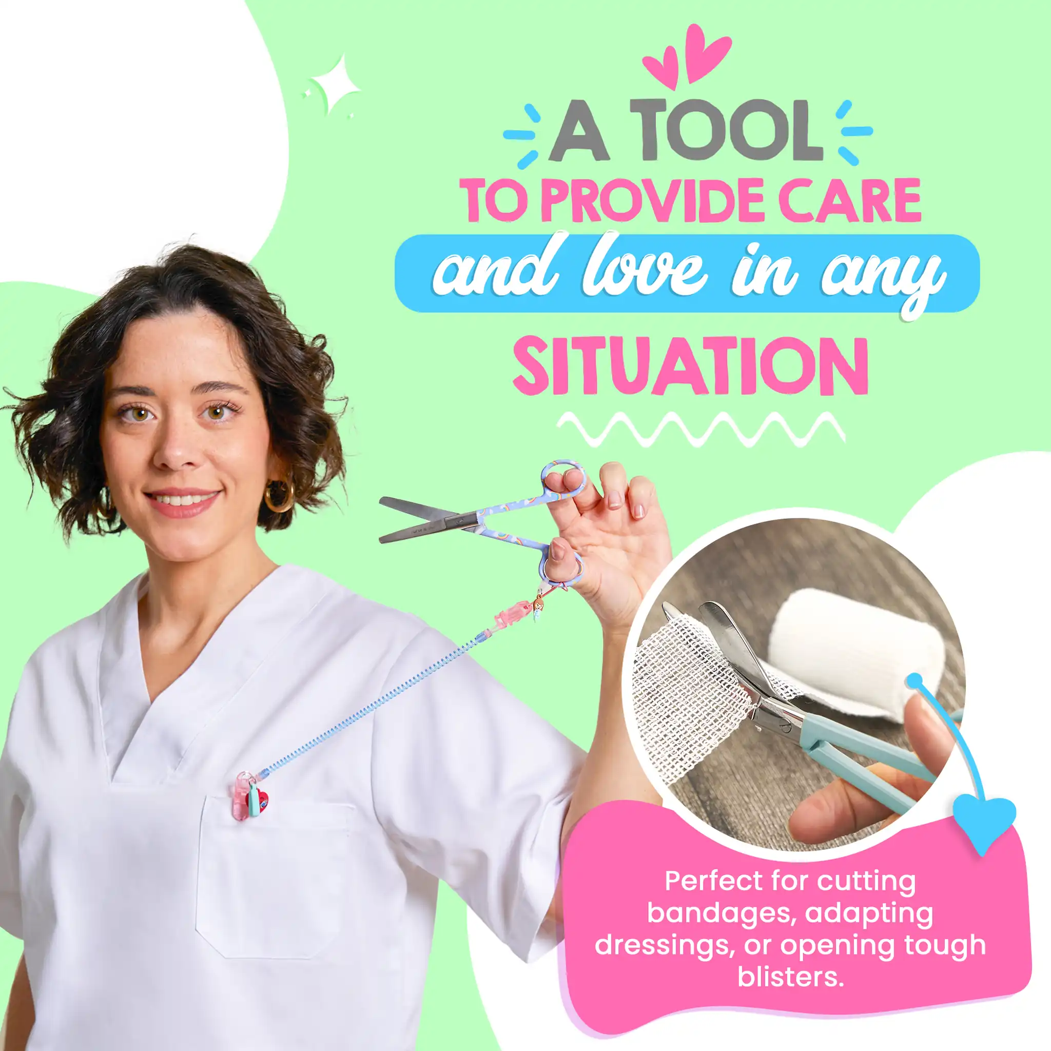 Mayo Rainbow Nursing Scissors
