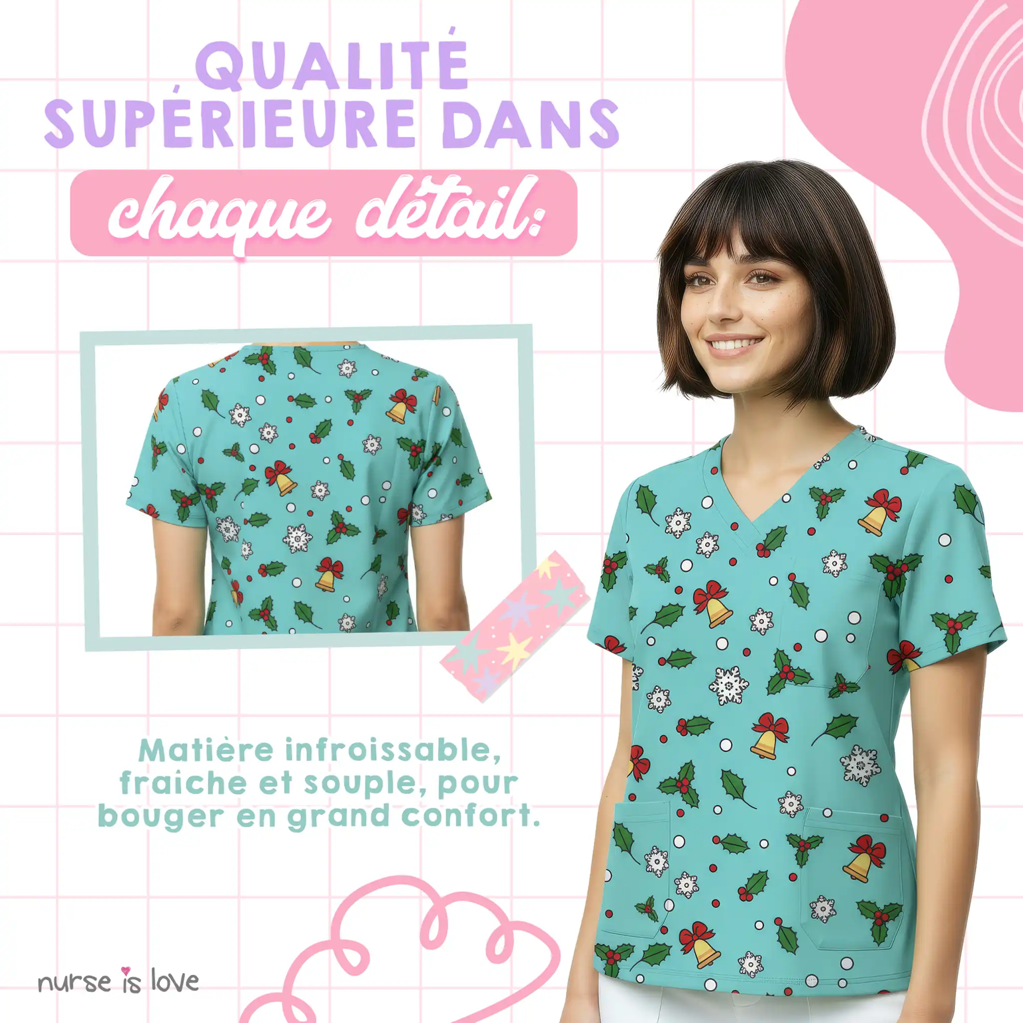 Tunique Aqua Noël