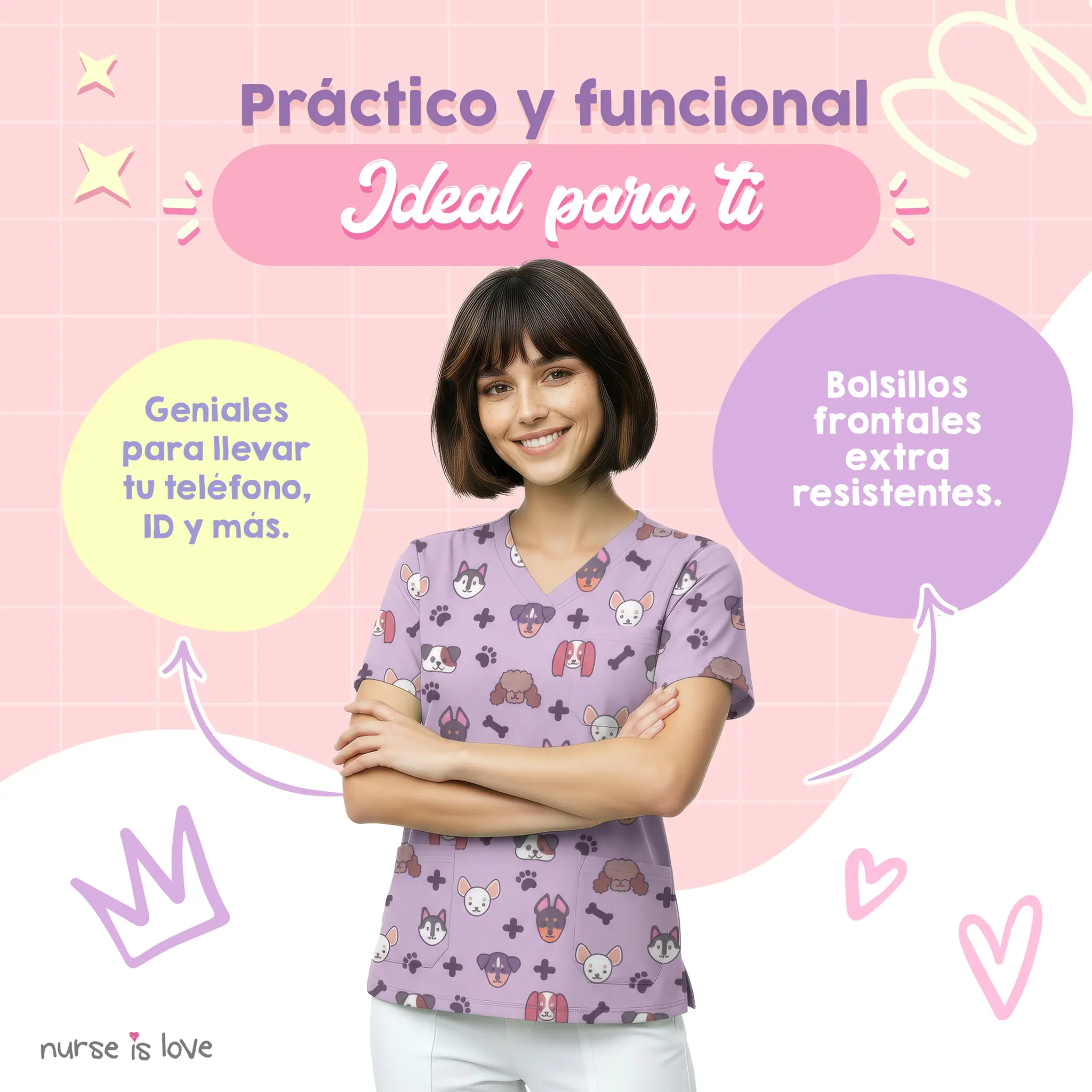 Casaca Clínica Morada