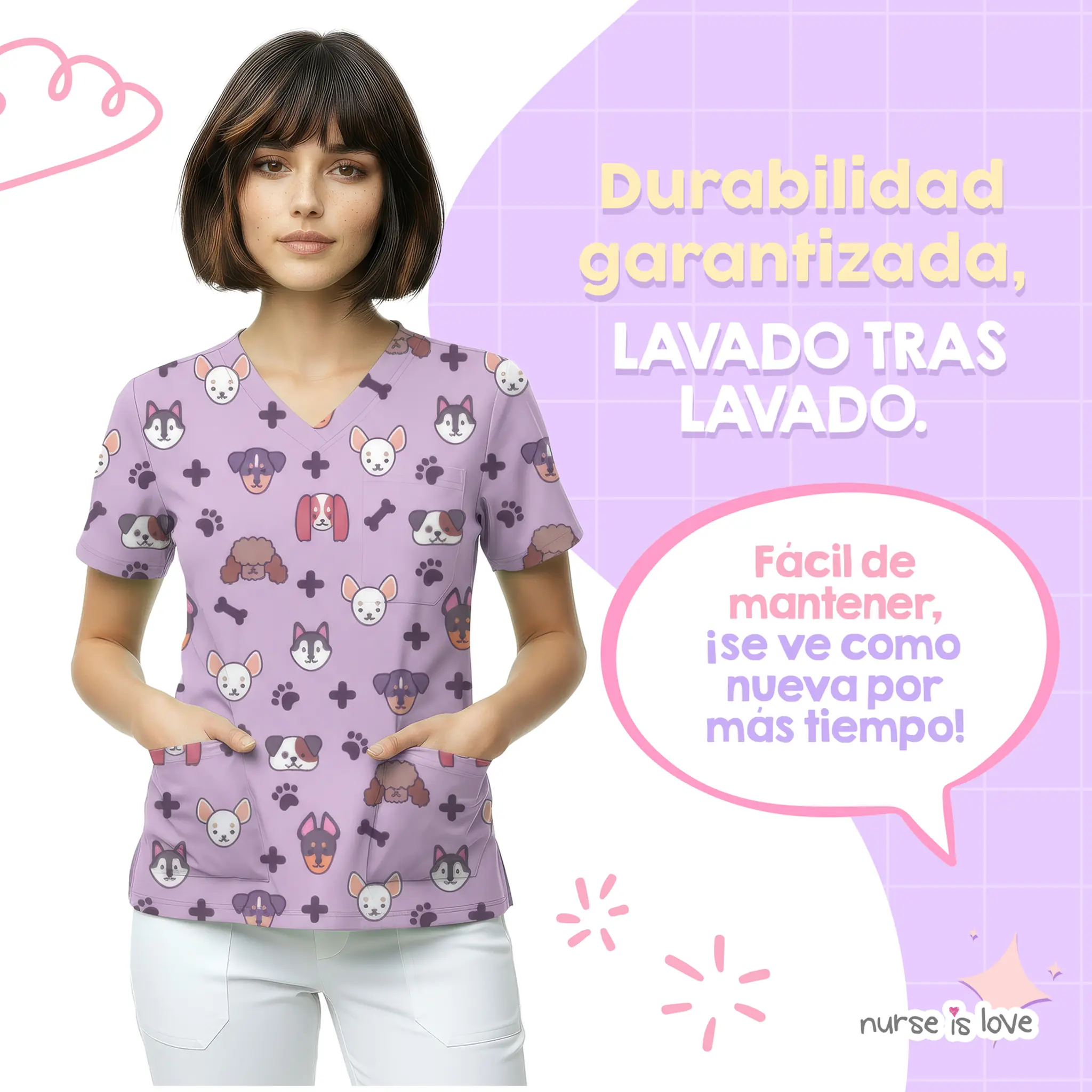 Casaca Clínica Morada