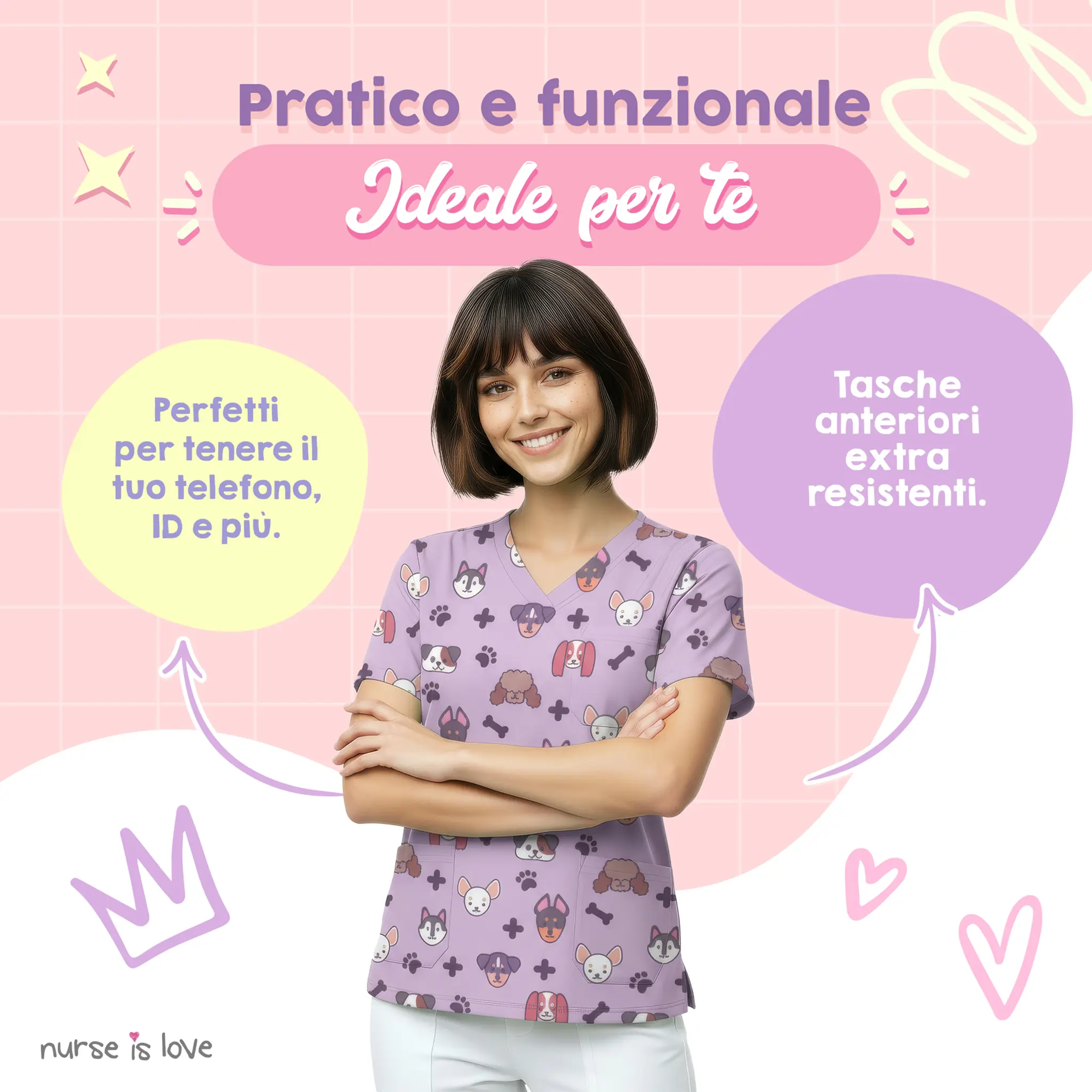 Casacca Clinica Viola