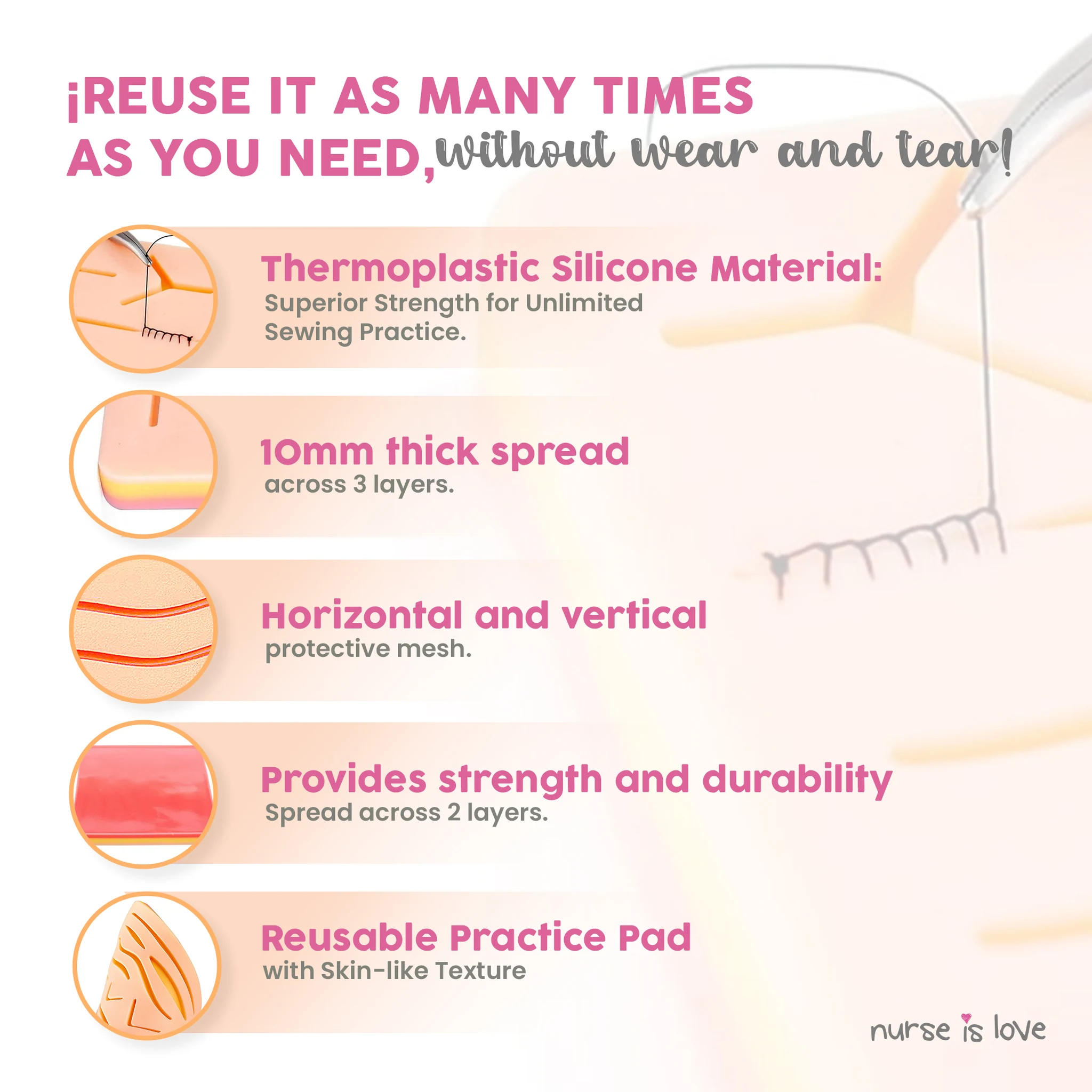 Practice Suture Pad