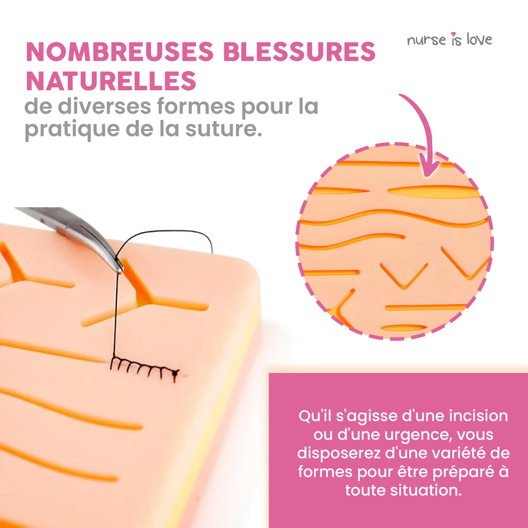 Coussin de Suture d’Entraînement