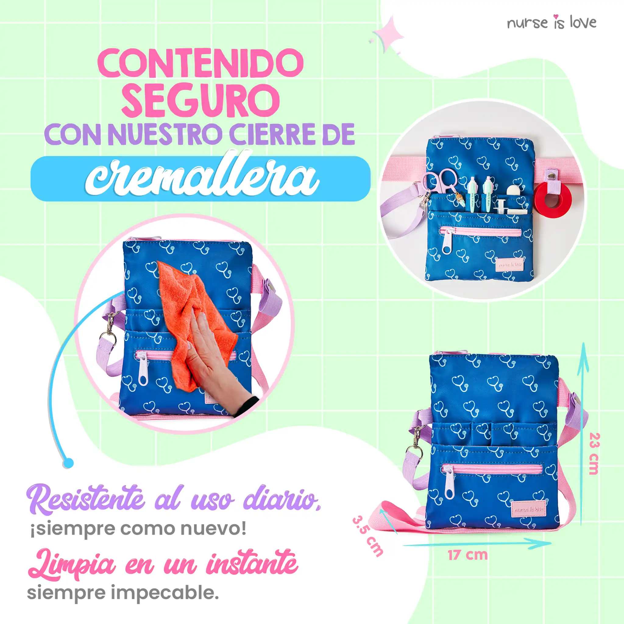 Organizador Riñonera Azul