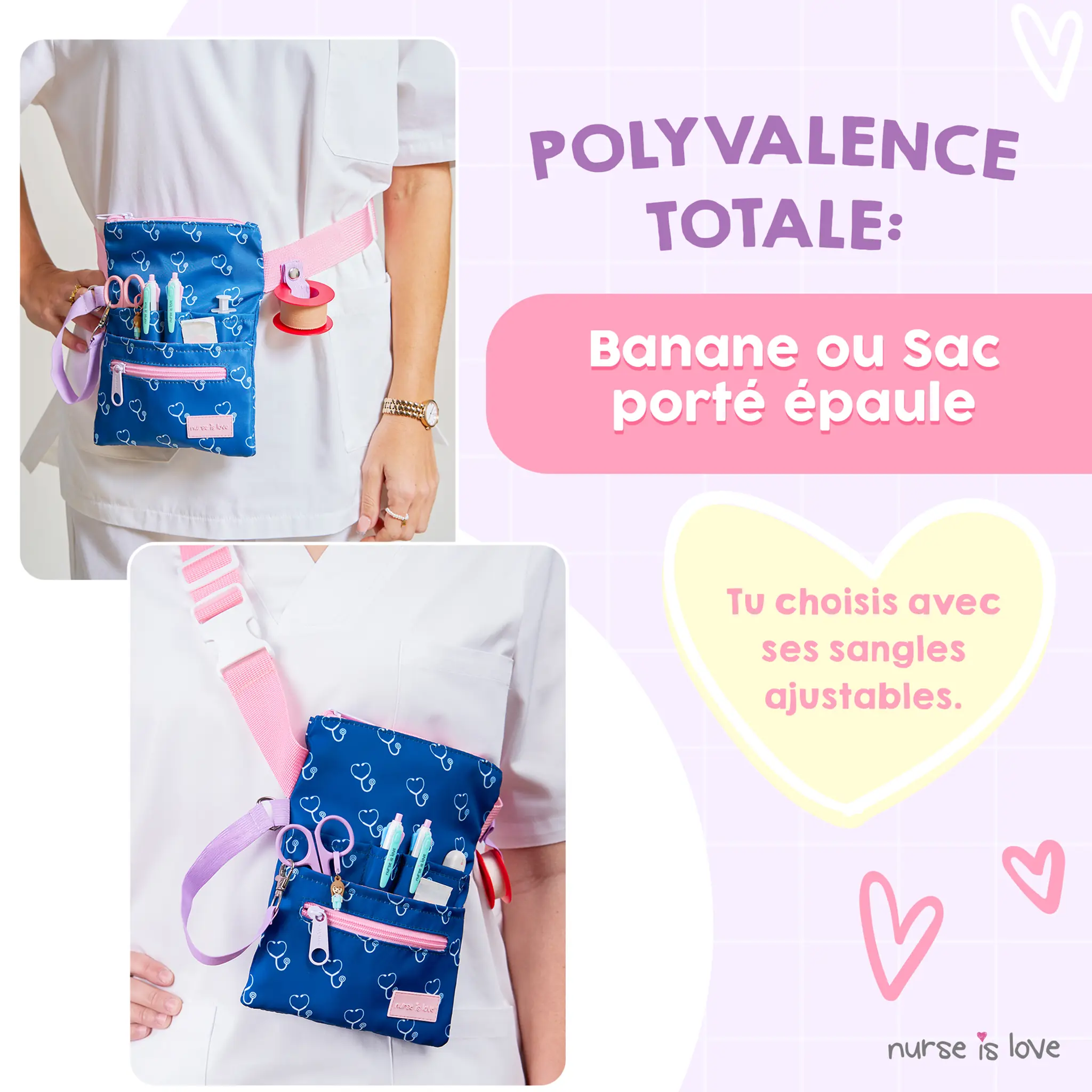 Organisateur Banane Bleu