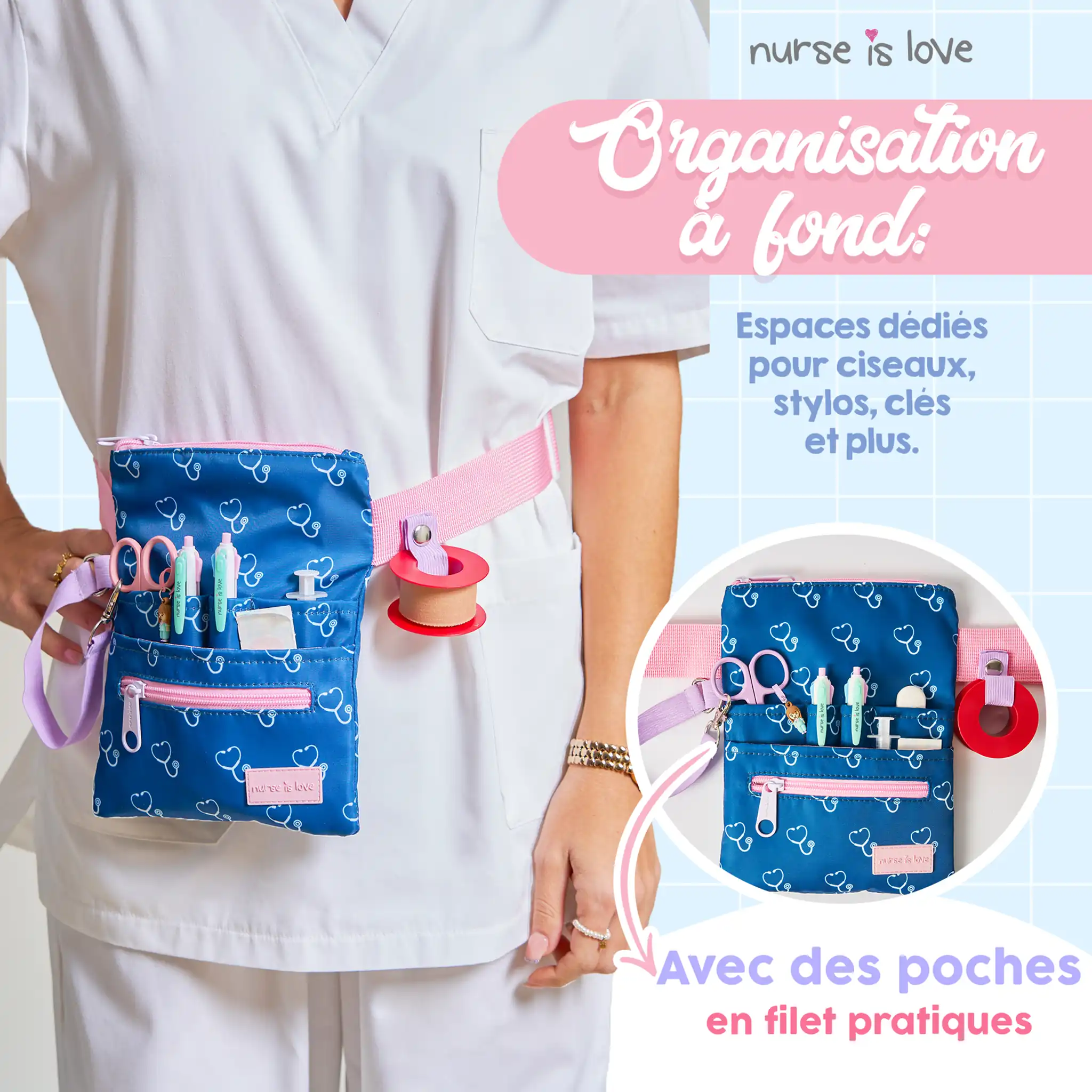 Organisateur Banane Bleu
