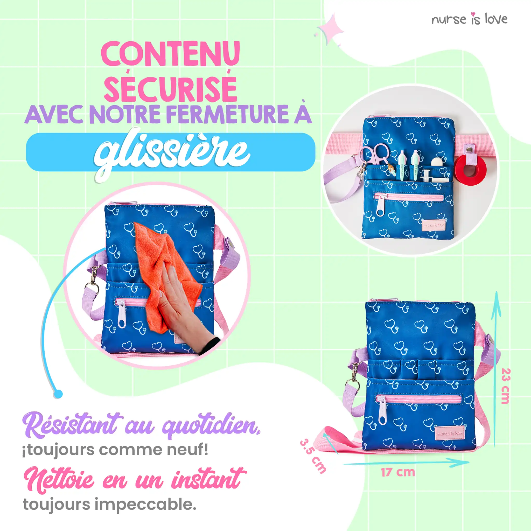 Organisateur Banane Bleu