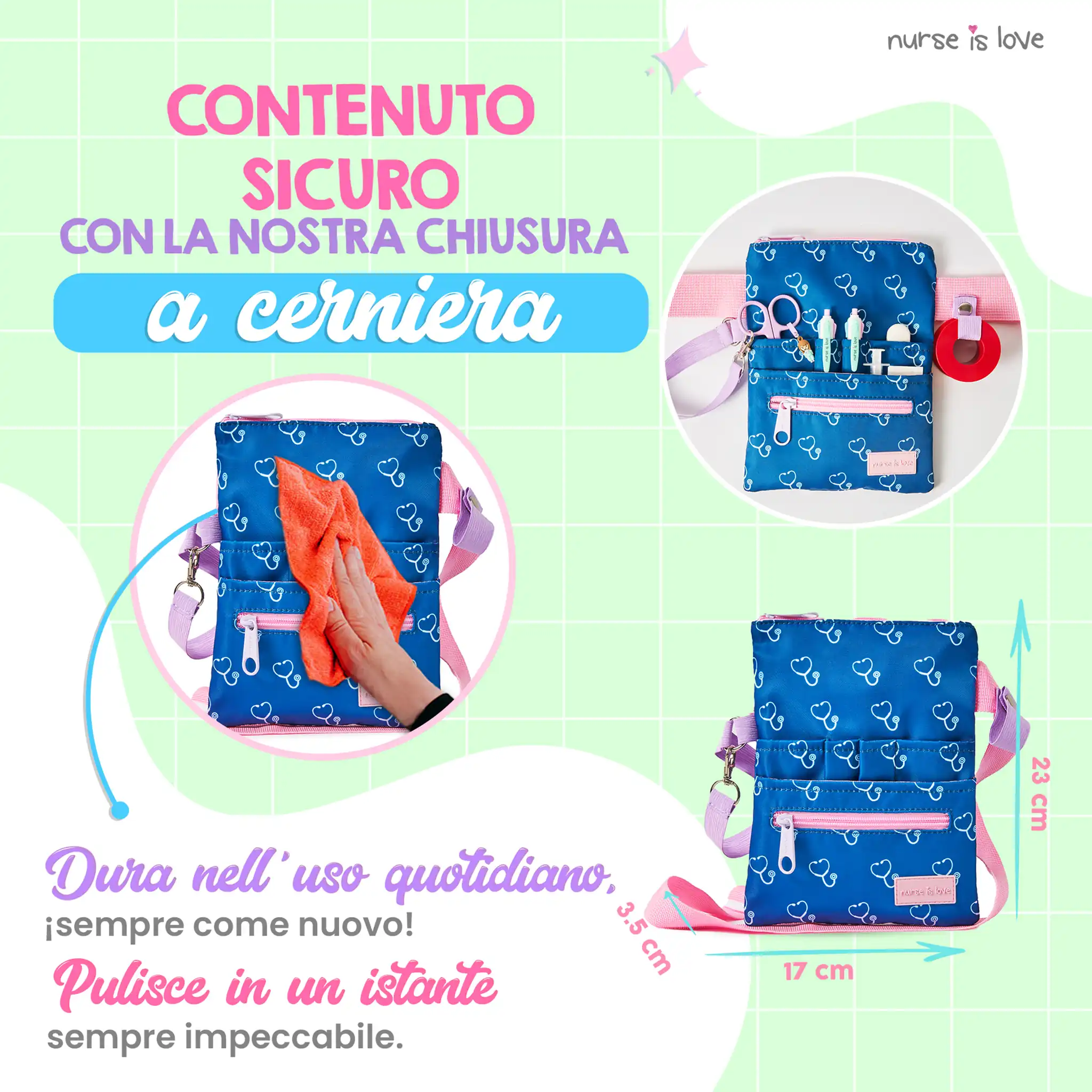 Organizzatore Marsupio Blu