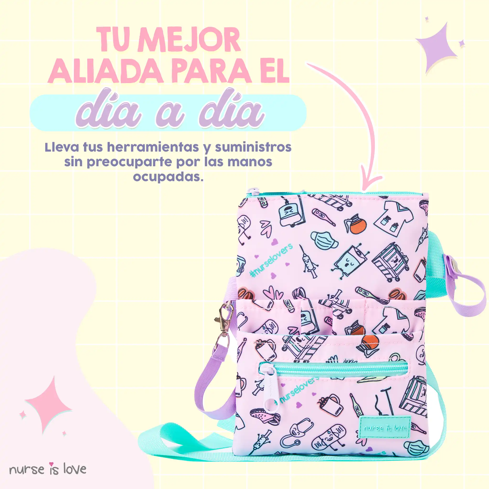 Organizador Riñonera Morado Café