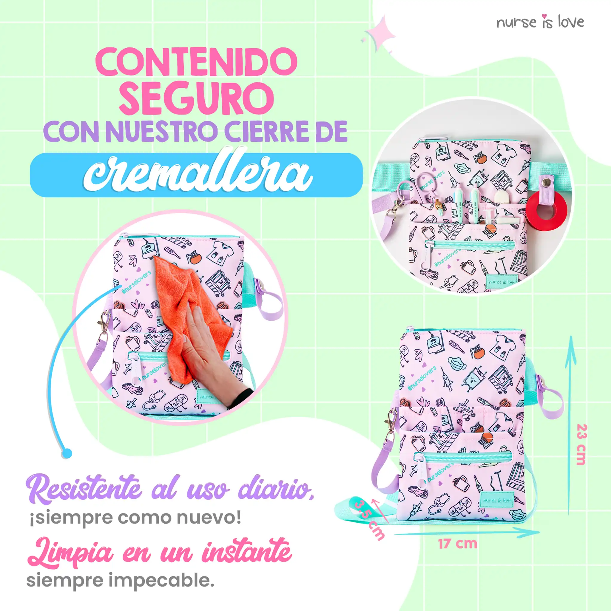 Organizador Riñonera Morado Café