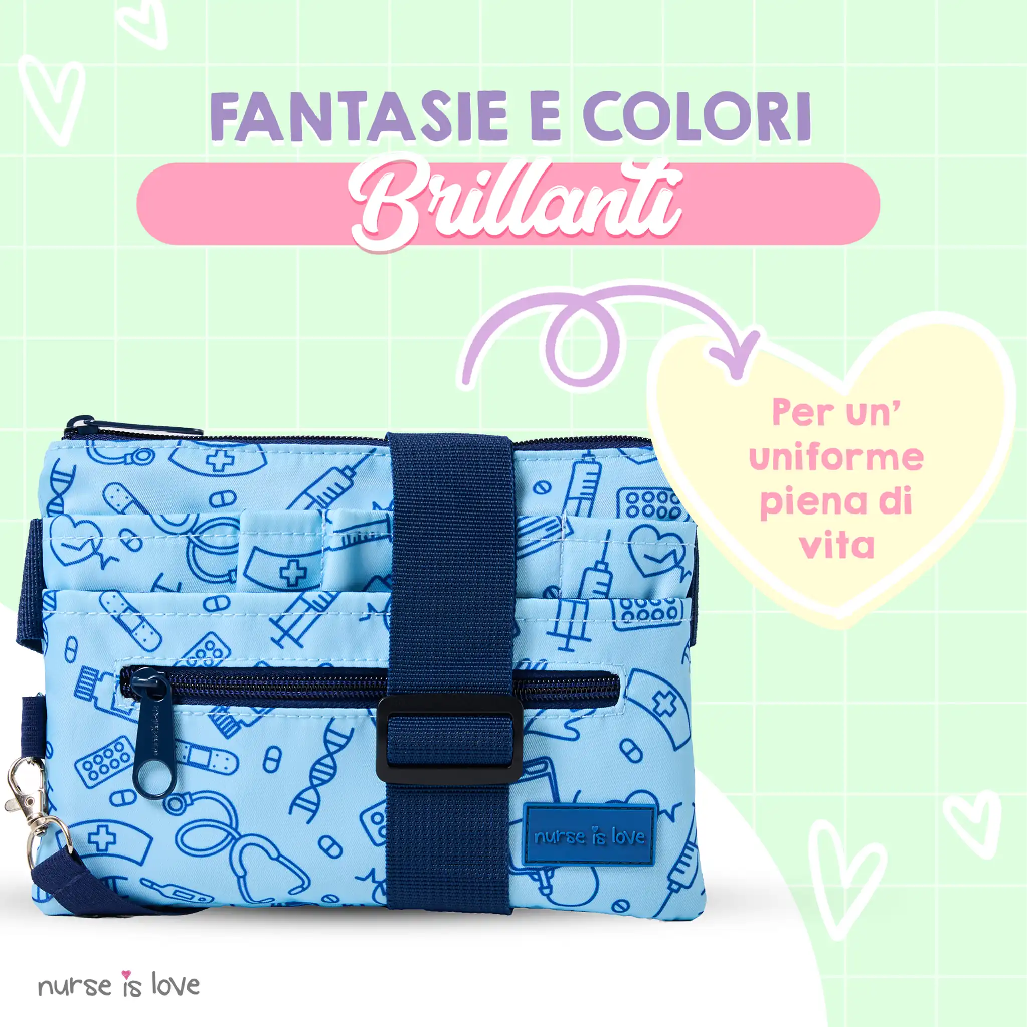 Organizzatore Marsupio Orizzontale Unisex