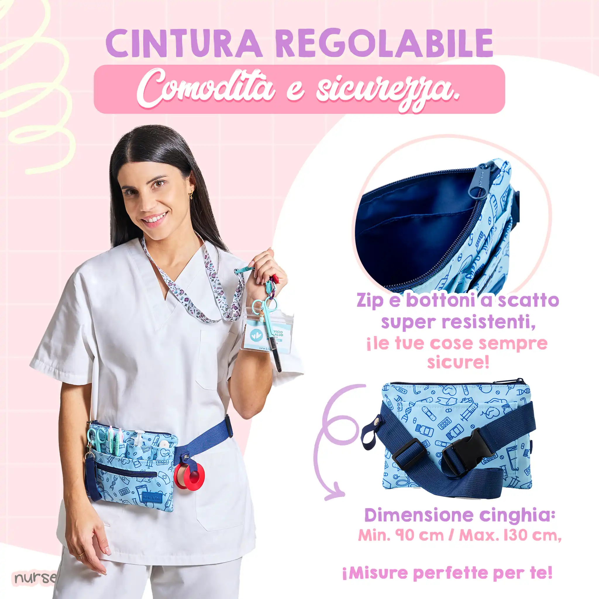 Organizzatore Marsupio Orizzontale Unisex