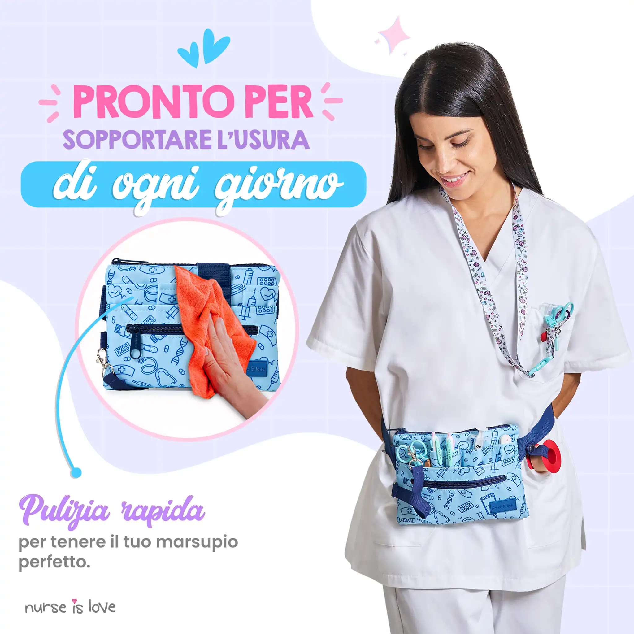 Organizzatore Marsupio Orizzontale Unisex