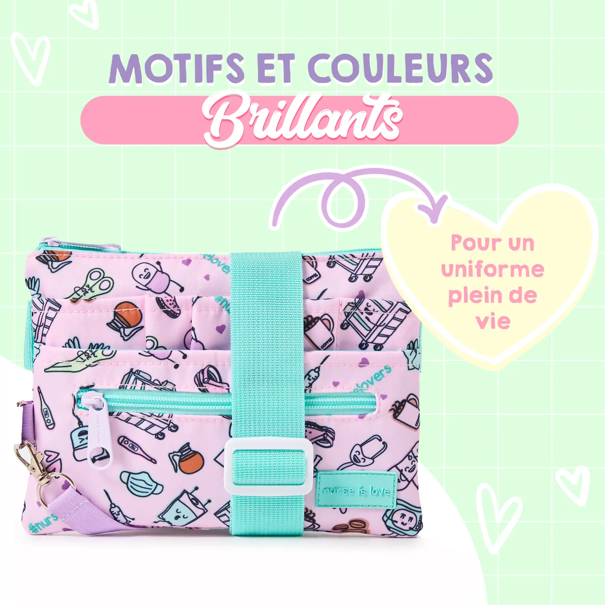 Organisateur Banane Horizontal Violet Café