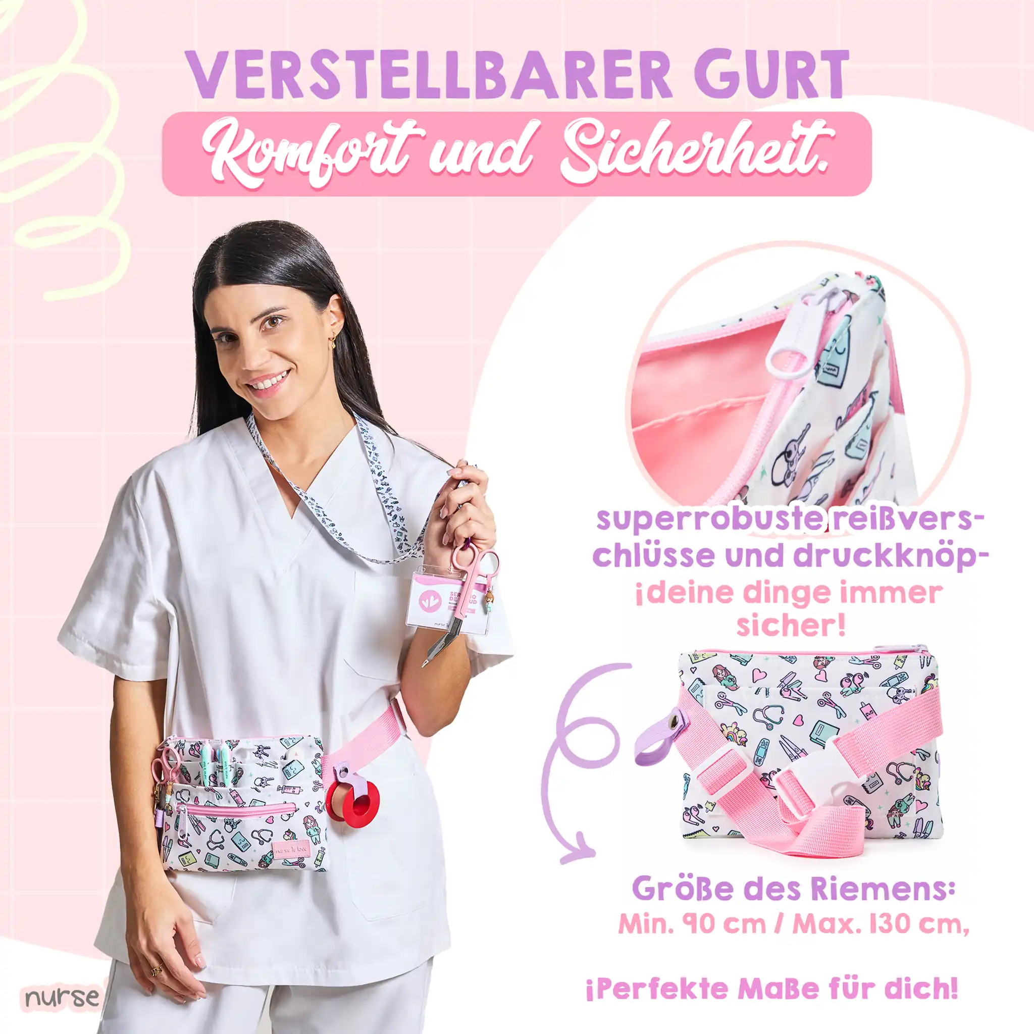 Einhorn Organizer Hüfttasche Horizontal