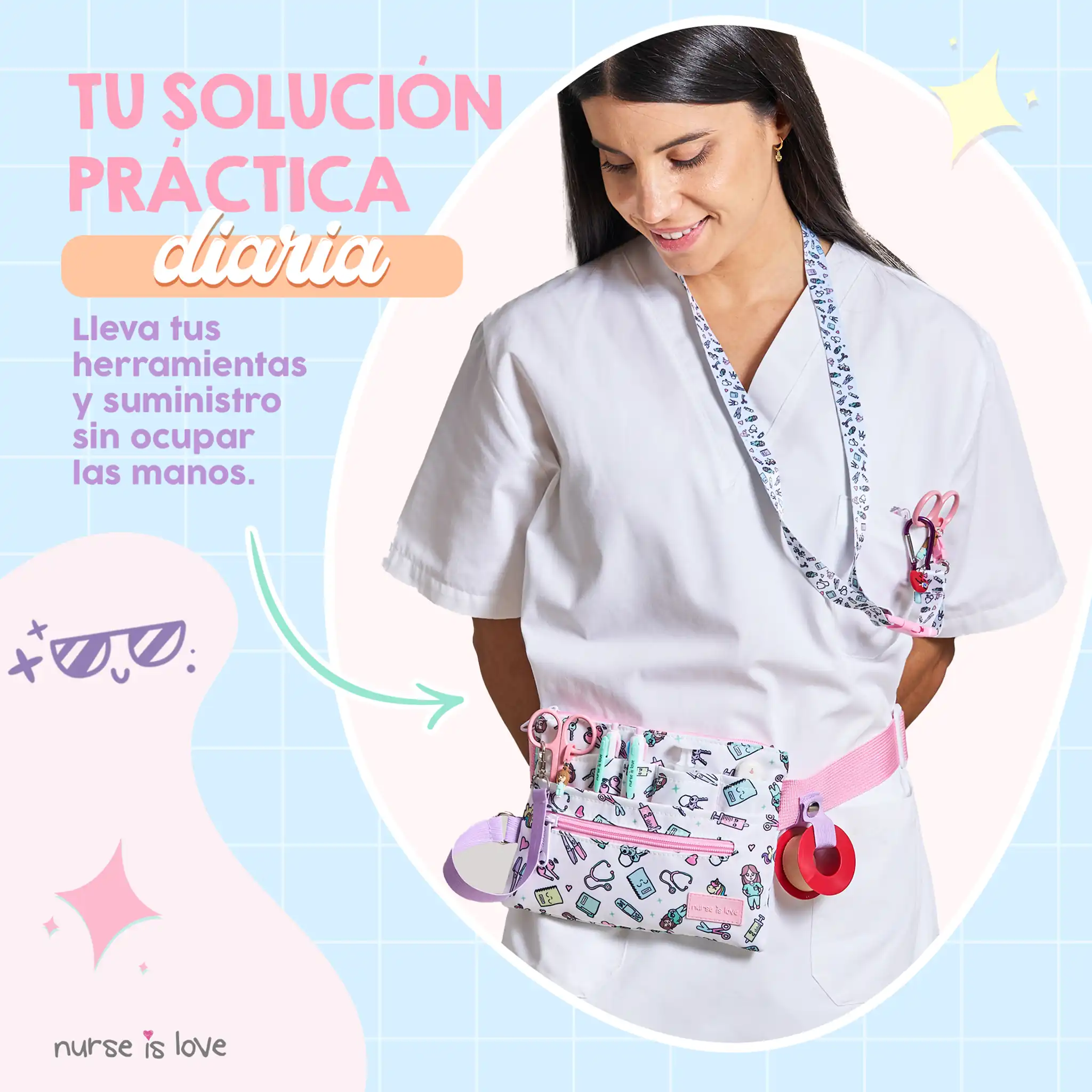 Horizontal Unicorn Waist Organizer