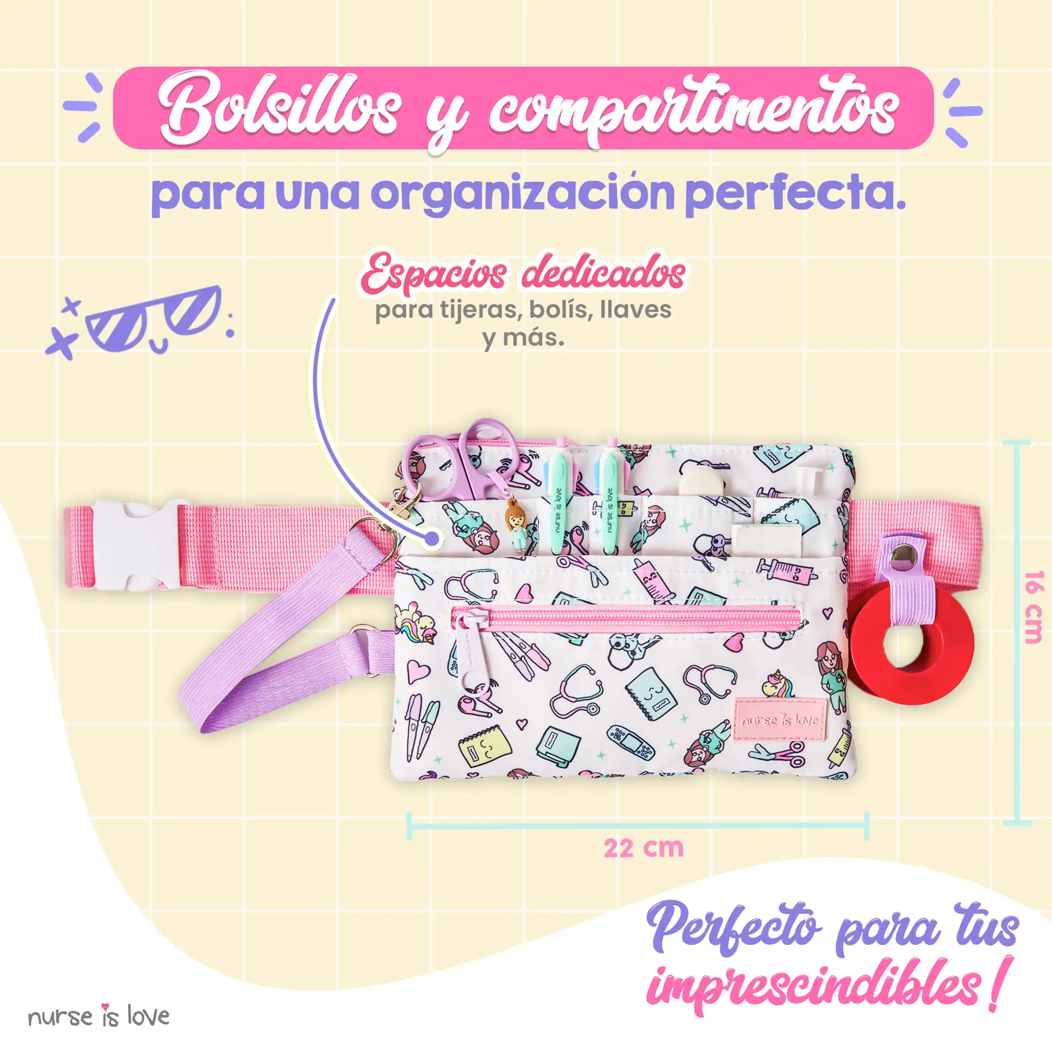 Horizontal Unicorn Waist Organizer